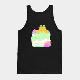 Kitty cake Tank Top